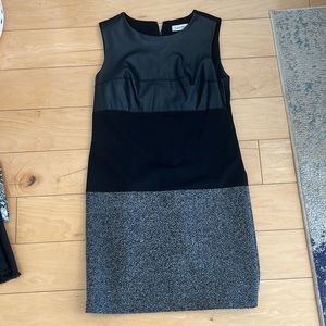 Calvin Klein black and grey dress